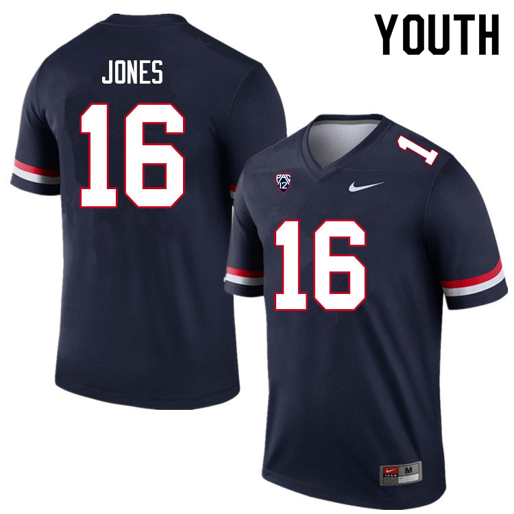 Youth #16 AJ Jones Arizona Wildcats College Football Jerseys Sale-Navy - Click Image to Close